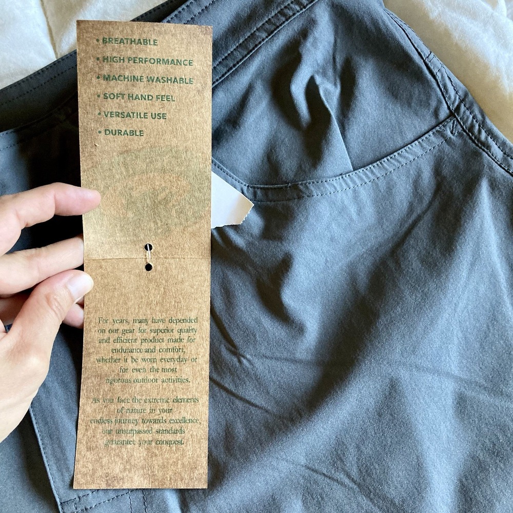 NWT Stillwater Supply Co Performance Shorts Mens 39-Waist (actual) Charcoal Gray - Picture 11 of 16